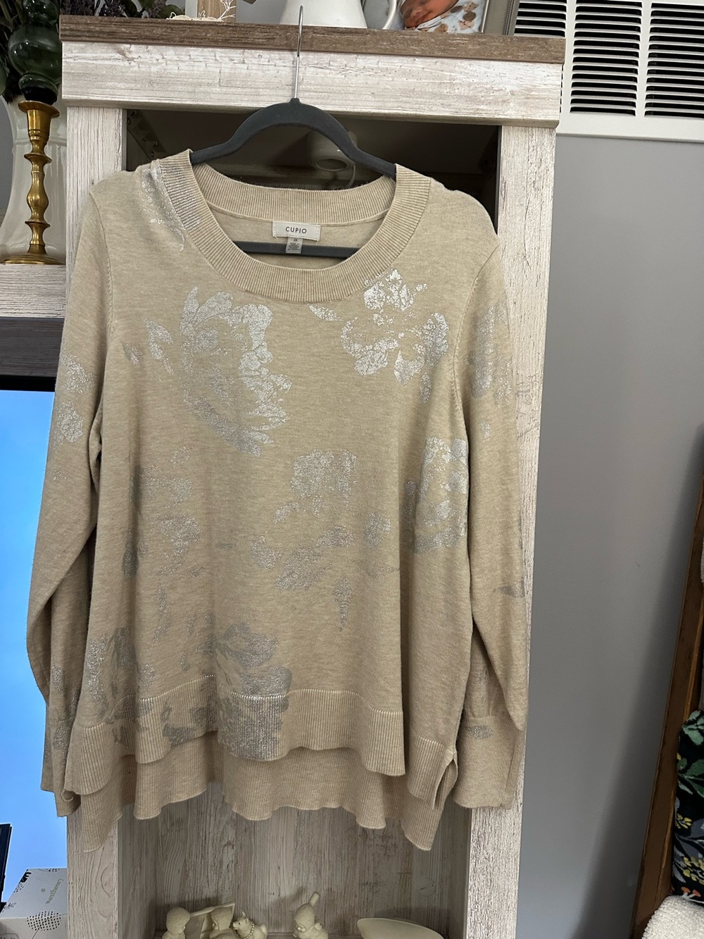 CUPIO Cream Knit Sweater
